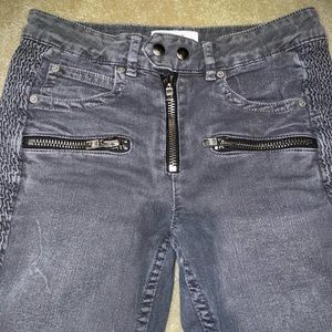 Isabel Marant Etoile Pelona Biker Dark Gray Jeans | Size 36 FR | S US